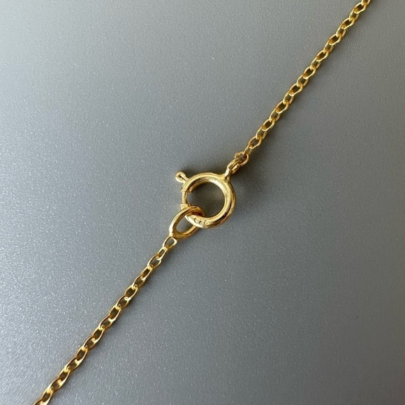 14k Gold Vermeil Interlocking Heart and Paw Necklace - Picture 7 of 10